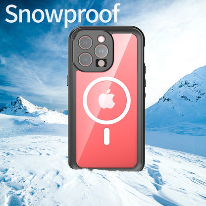 Αδιάβροχη Θήκη MagSafe για Apple iPhone 15 Pro Max, ShellBox, Μαύρη