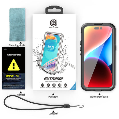 Αδιάβροχη Θήκη MagSafe για Apple iPhone 15 Pro Max, ShellBox, Μαύρη