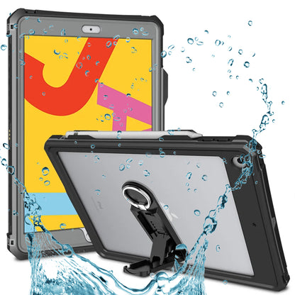 Waterproof Case for Apple iPad 10.2 (2021) / 10.2 (2020) / 10.2 (2019), ShellBox, Black
