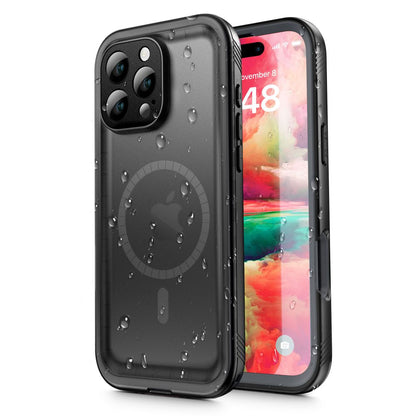 Waterproof Case for Apple iPhone 16 Pro, ShellBox, Black