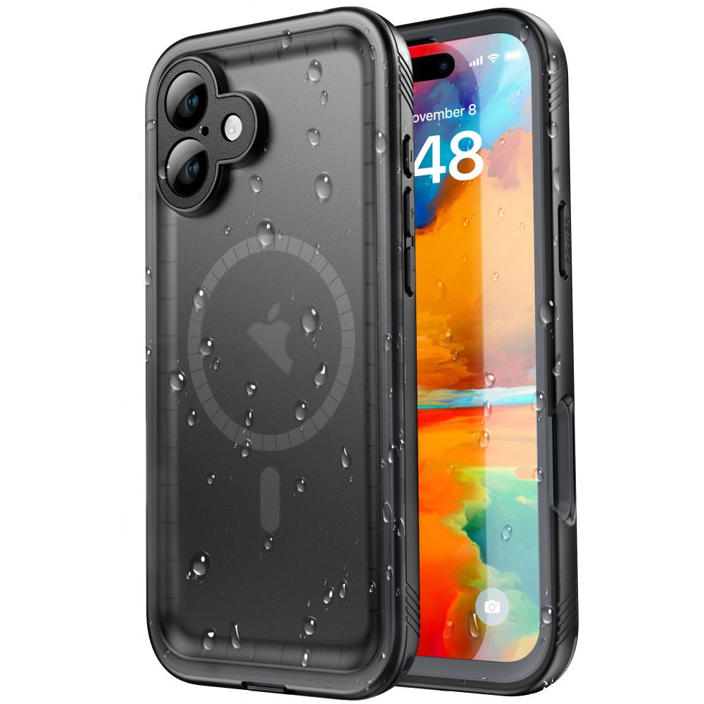 Αδιάβροχη Θήκη για Apple iPhone 16, ShellBox, Μαύρη