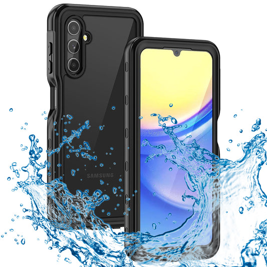 Αδιάβροχη Θήκη για Samsung Galaxy A15 5G A156 / A15 A155, ShellBox, Μαύρη