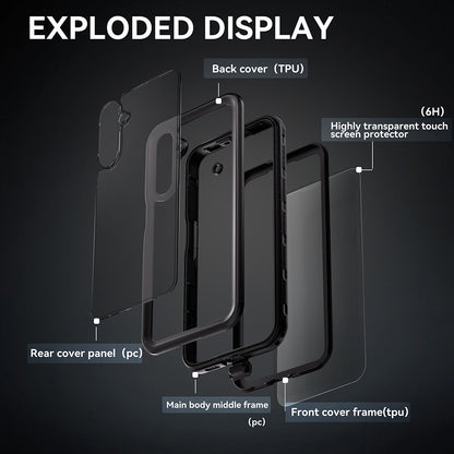 Αδιάβροχη Θήκη για Samsung Galaxy A16 5G A166 / A16 4G A165, ShellBox, Μαύρη