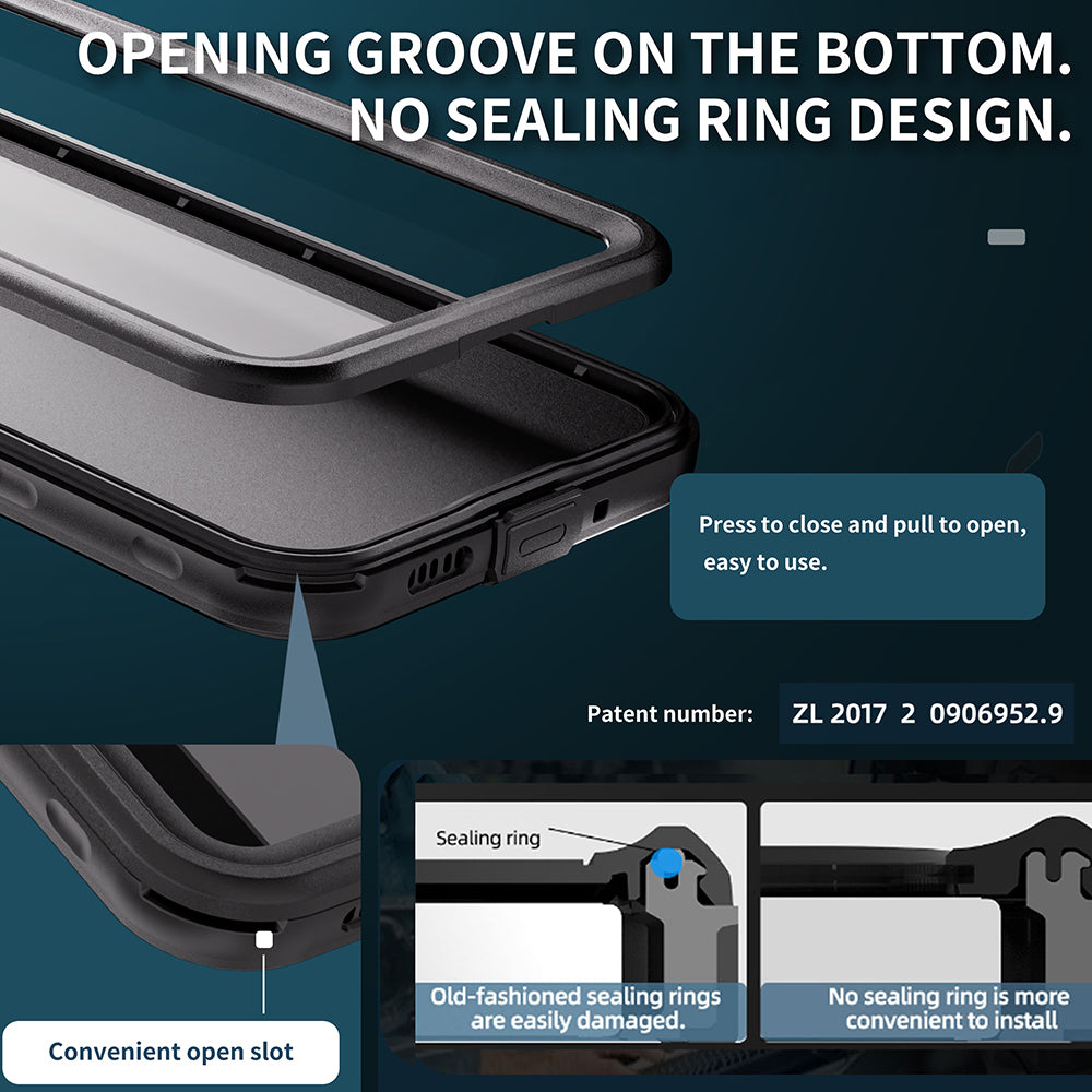 Αδιάβροχη Θήκη για Samsung Galaxy A16 5G A166 / A16 4G A165, ShellBox, Μαύρη