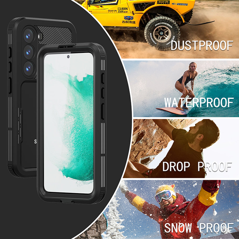 Αδιάβροχη Θήκη για Samsung Galaxy S23 S911, ShellBox, Μαύρη