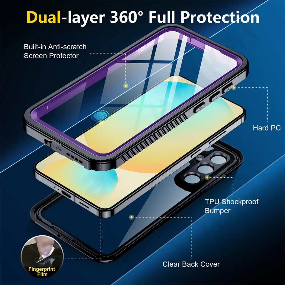 Θήκη Waterproof για Samsung Galaxy S25 S931, ShellBox, Μαύρη
