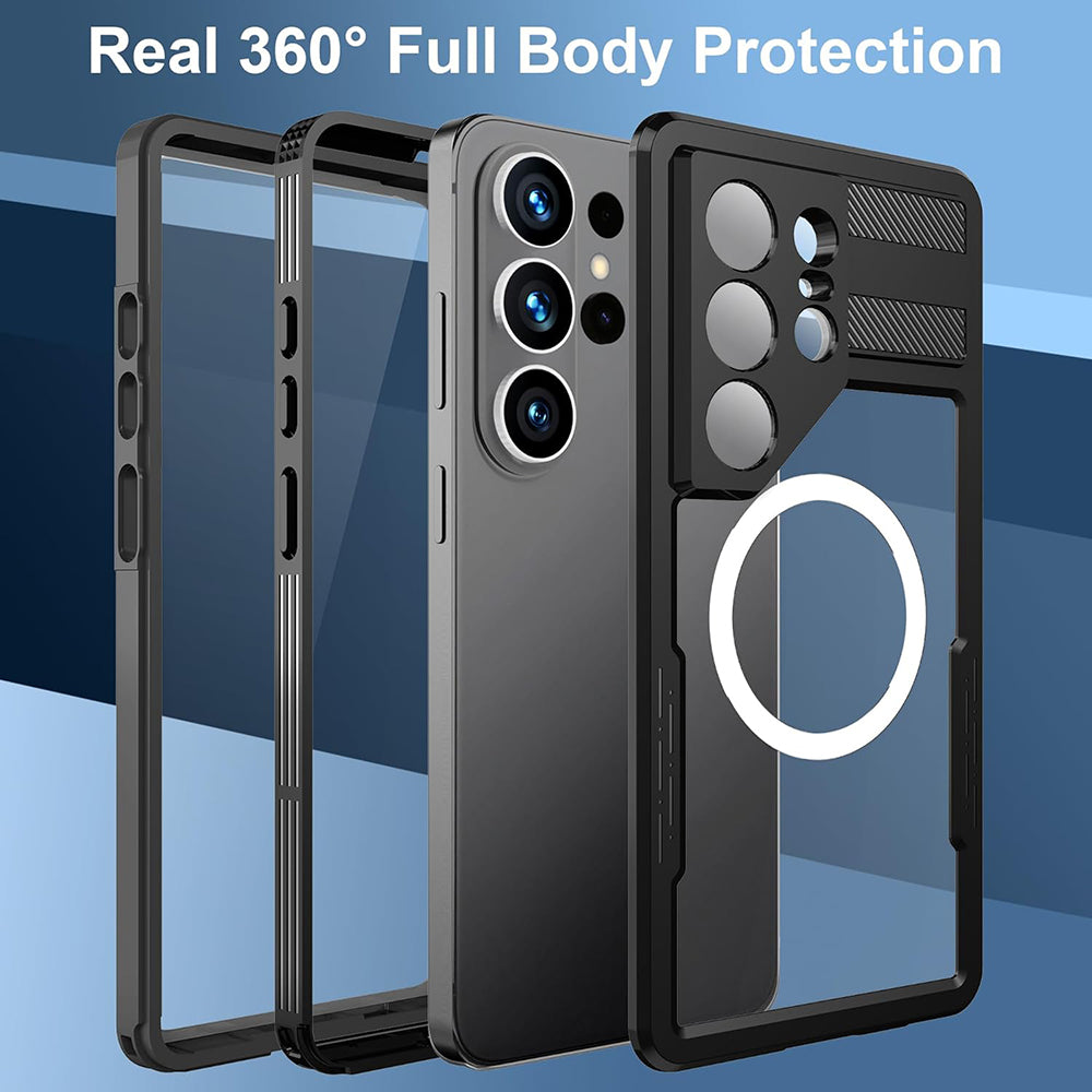 Θήκη Waterproof για Samsung Galaxy S26 Ultra S948, ShellBox, Μαύρη