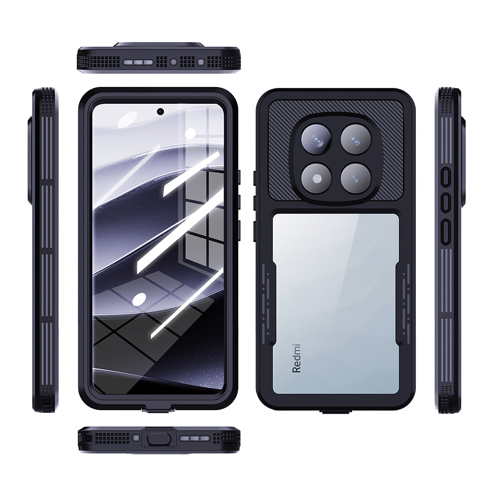 Θήκη Waterproof για Xiaomi Poco X7 / Redmi Note 14 Pro 5G, ShellBox, Μαύρη