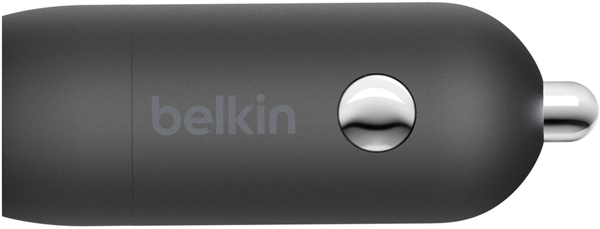 Belkin BoostCharge Car Charger, 30W, 3A, 1 x USB-C, Black CCA004btBK