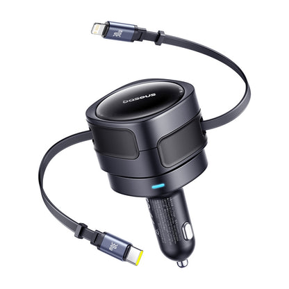 Φορτιστής αυτοκινήτου με καλώδιο USB-C / Lightning Baseus Enjoyment Max, 60W, Μαύρος C00035507121-00