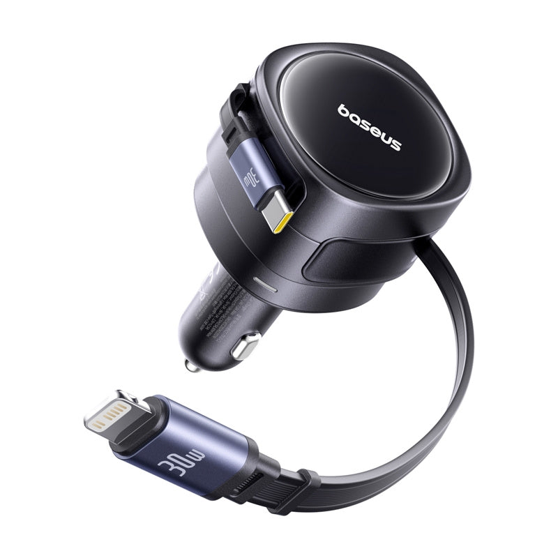 Φορτιστής αυτοκινήτου με καλώδιο USB-C / Lightning Baseus Enjoyment Max, 60W, Μαύρος C00035507121-00