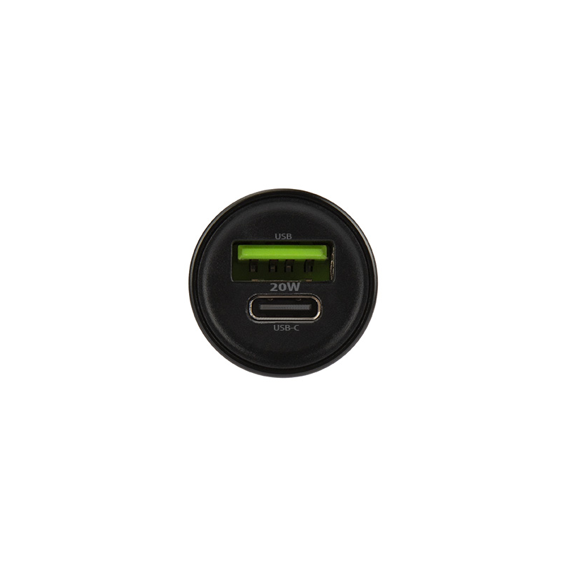 Φορτιστής Αυτοκινήτου με Καλώδιο USB-C MaXlife MXCC-04, 20W, 3A, 1 x USB-A - 1 x USB-C, Μαύρο