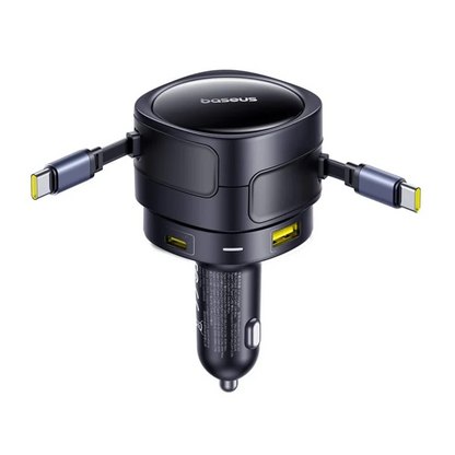 Φορτιστής Αυτοκινήτου με Καλώδιο USB-C Baseus Enjoyment Max, 90W, 3A, 1 x USB-A - 1 x USB-C, Μαύρο C00035507121-03