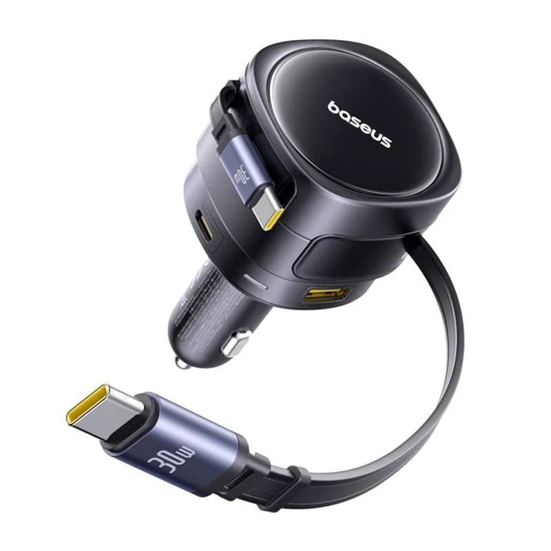 Φορτιστής Αυτοκινήτου με Καλώδιο USB-C Baseus Enjoyment Max, 90W, 3A, 1 x USB-A - 1 x USB-C, Μαύρο C00035507121-03