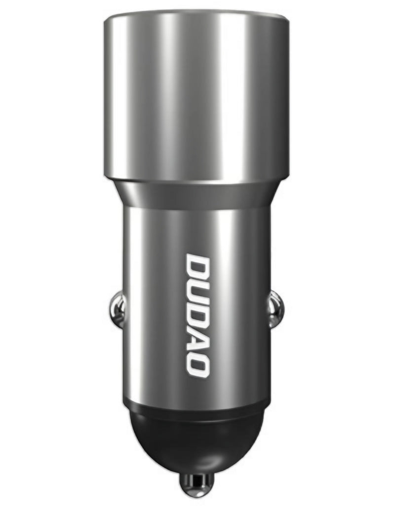 Φορτιστής Αυτοκινήτου Dudao R4PQ NM, 22.5W, 3A, 1 x USB-A - 1 x USB-C, Γκρι