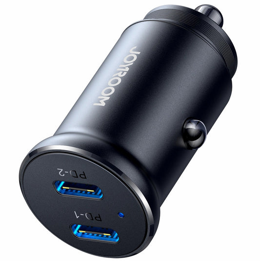 Φορτιστής Αυτοκινήτου Joyroom JR-CCN06, 30W, 3A, 2 x USB-C, Μαύρο