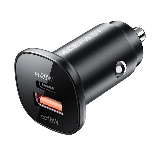 Φορτιστής Αυτοκινήτου Acefast B1, 38W, 3A, 1 x USB-A - 1 x USB-C, Μαύρος