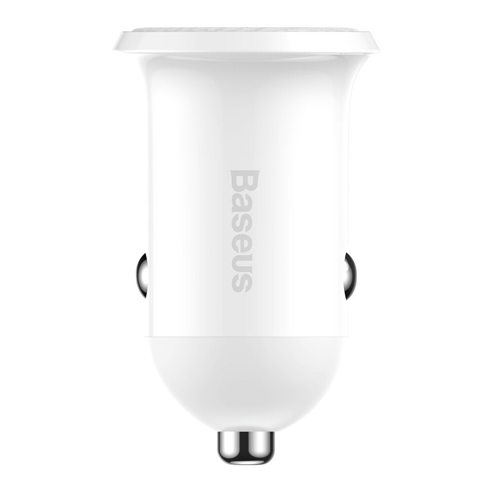 Φορτιστής Αυτοκινήτου Baseus Grain Pro, 24W, 2.4A, 2 x USB-A, Λευκός CCALLP-02
