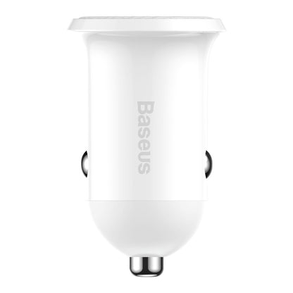 Φορτιστής Αυτοκινήτου Baseus Grain Pro, 24W, 2.4A, 2 x USB-A, Λευκός CCALLP-02
