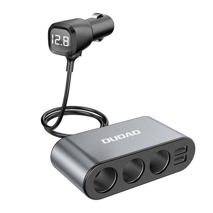 Επέκταση Αναπτήρα Dudao R1 Pro, 3 Εξόδους, 2 x USB-A, Οθόνη