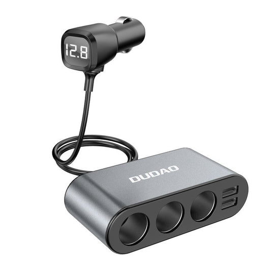 Επέκταση Αναπτήρα Dudao R1 Pro, 3 Εξόδους, 2 x USB-A, Οθόνη