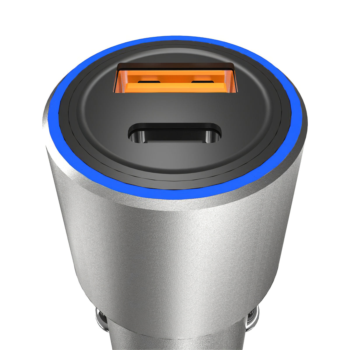 Φορτιστής Αυτοκινήτου USB Dudao R4PQ, 1 X USB - 1 X USB Τύπου-C, 22.5 W, Quick Charge - Power Delivery, Γκρι