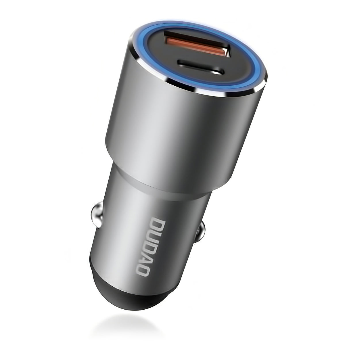 Φορτιστής Αυτοκινήτου USB Dudao R4PQ, 1 X USB - 1 X USB Τύπου-C, 22.5 W, Quick Charge - Power Delivery, Γκρι