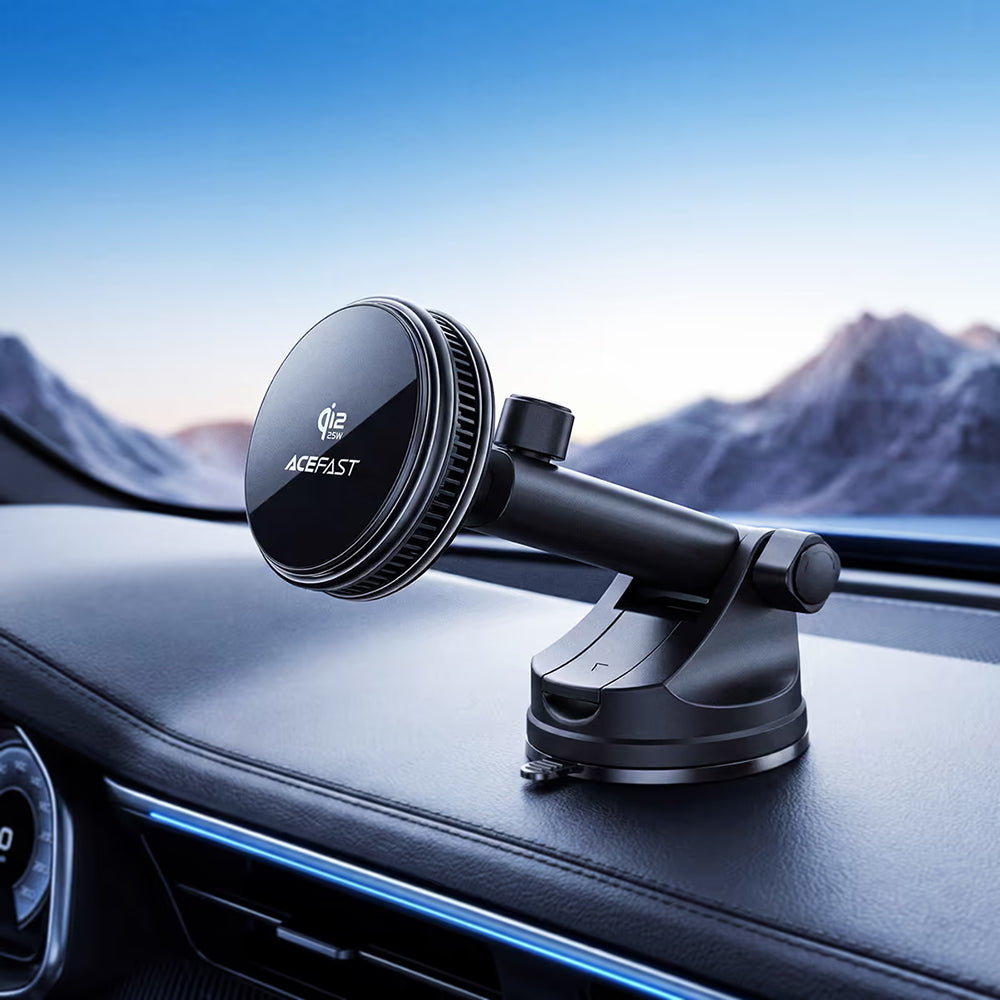 Acefast D67 Wireless Car Charger, 25W, Black