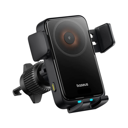 Φορτιστής Αυτοκινήτου Ασύρματος Baseus Wisdom Pro Vent, 15W, 1.67A, Μαύρο, Επανασφραγισμένος C40381501123-00