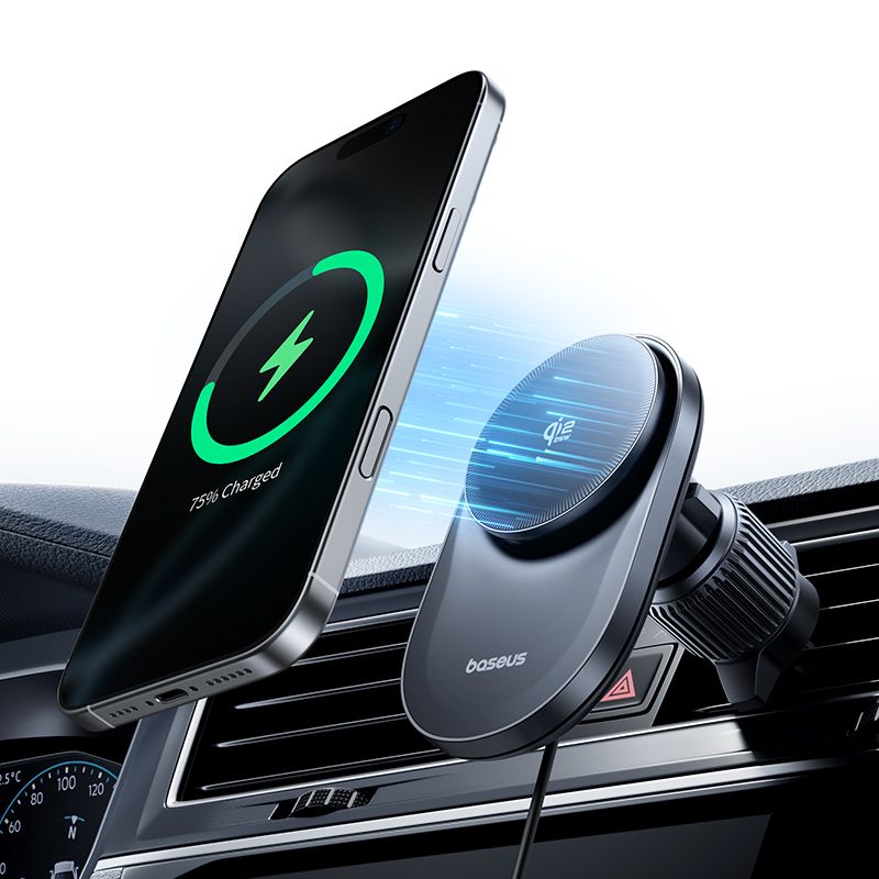 Baseus PrimeTrip VC2 Pro Wireless Car Charger, 25W, Black C0013N00