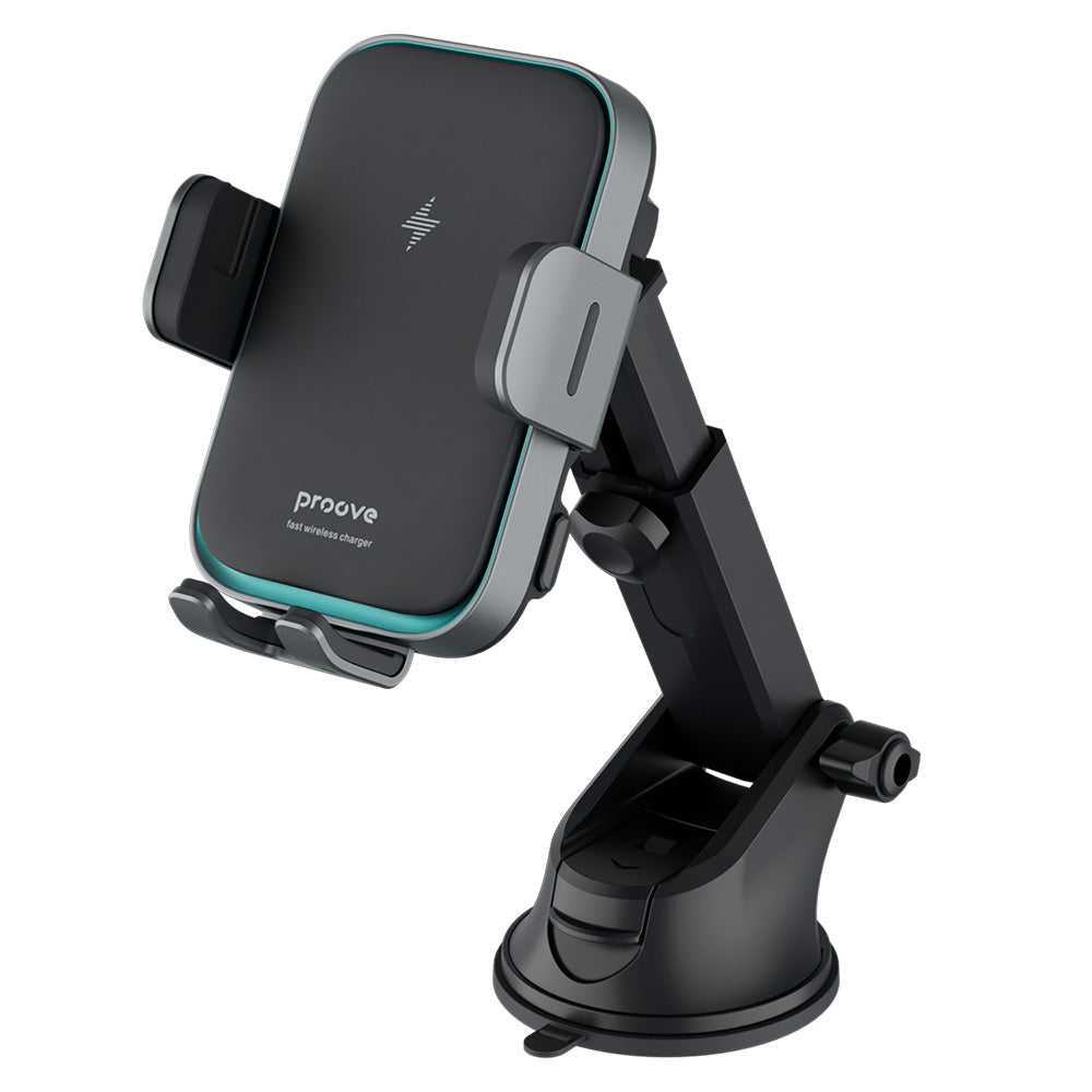Proove Triple Clamp Pro Wireless Car Charger, 15W, 1.67A, Gray WHTP15010004