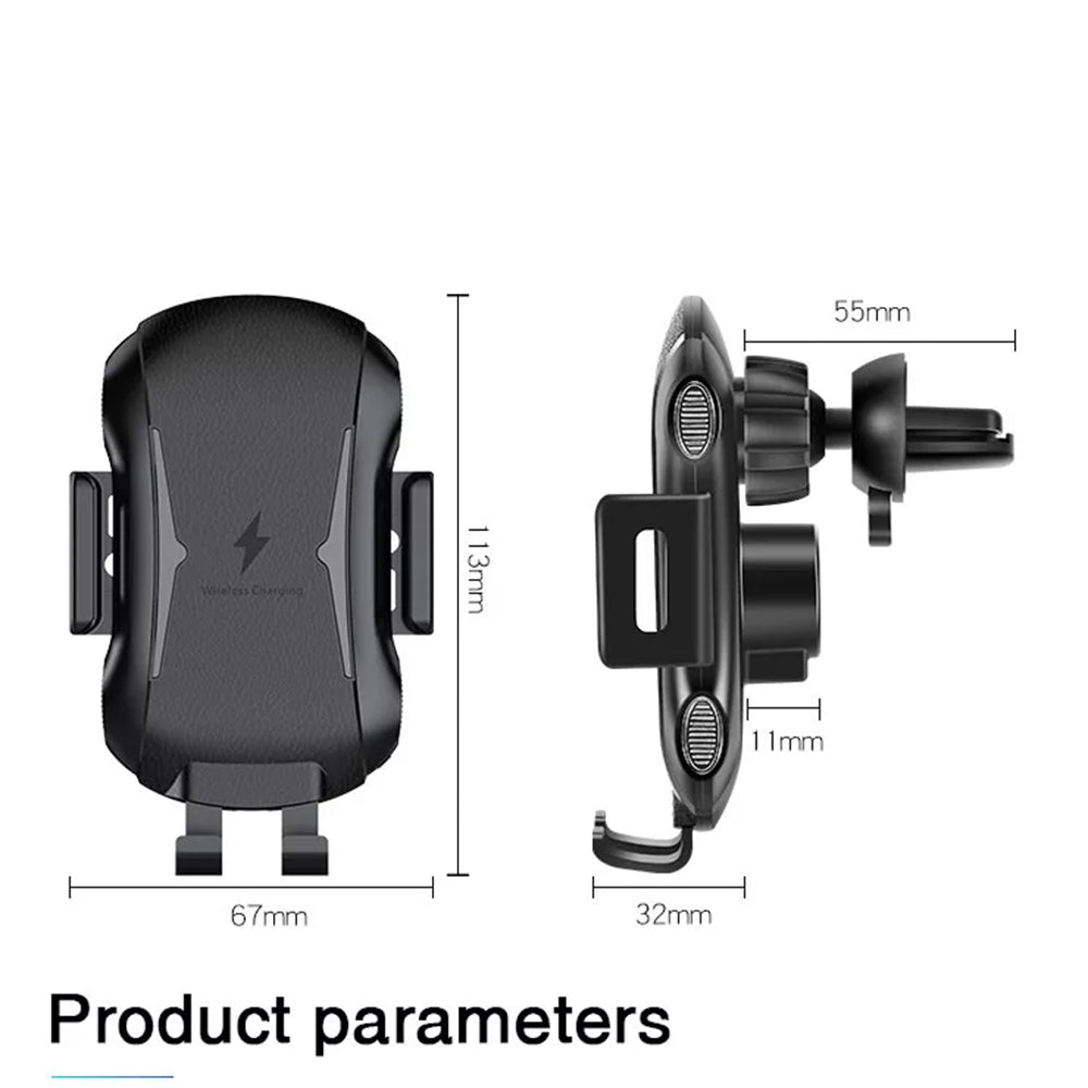 Ασύρματος Φορτιστής Αυτοκινήτου Techsuit CAPD032 Premium, 10W, 1.1A, Μαύρο