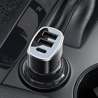 Φορτιστής Αυτοκινήτου Yesido Y47, 49W, 3A, 2 x USB-A - 1 x USB-C, Μαύρο