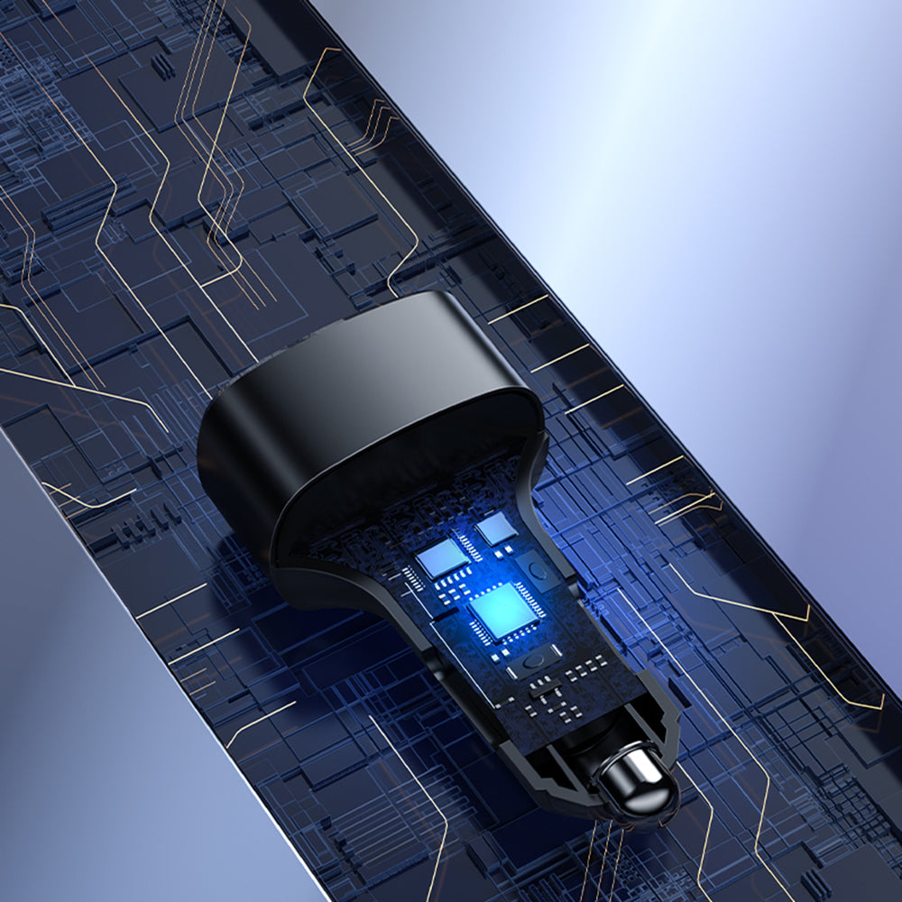 Φορτιστής Αυτοκινήτου Yesido Y47, 49W, 3A, 2 x USB-A - 1 x USB-C, Μαύρο