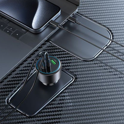 Φορτιστής Αυτοκινήτου Yesido Y59, 200W, 5A, 1 x USB-A - 2 x USB-C, Μαύρο