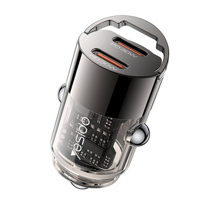 Φορτιστής Αυτοκινήτου Yesido Y69, 30W, 3A, 2 x USB-C, Μαύρο