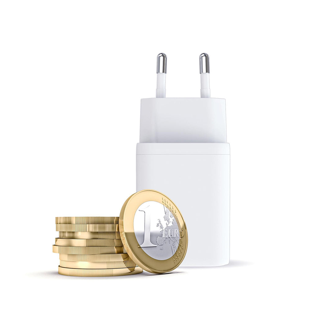 Φορτιστής Δικτύου 3MK Hyper, 45W, 2 x USB-C, Λευκός