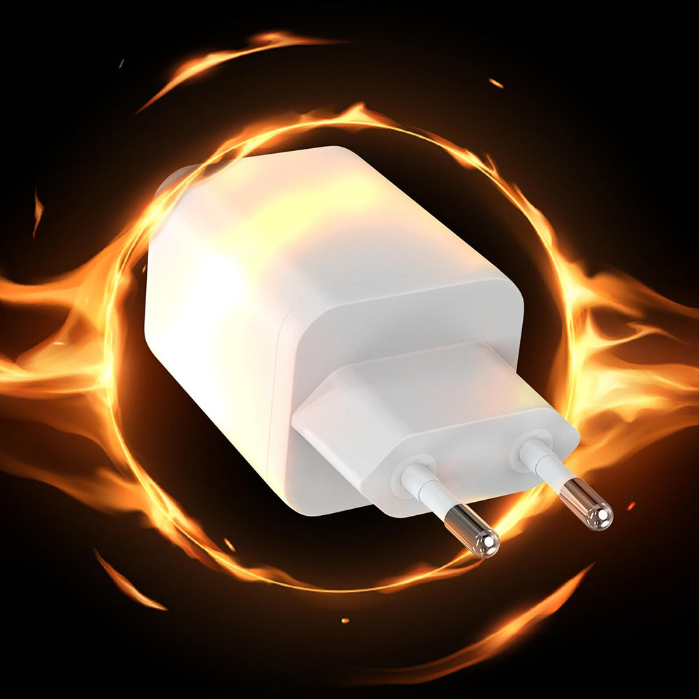 Φορτιστής Δικτύου 3MK Hyper, 45W, 2 x USB-C, Λευκός
