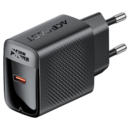Acefast A102 Network Charger, 30W, 3A, 1 x USB-C, Black