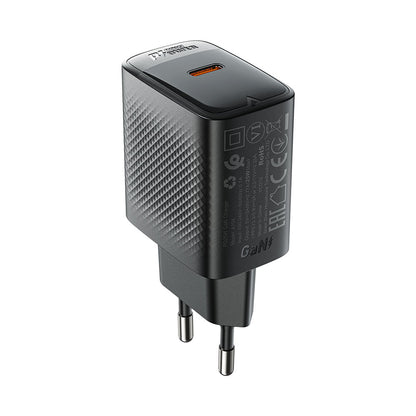 Φορτιστής Δικτύου Acefast A104, 25W, 3A, 1 x USB-C, Μαύρος