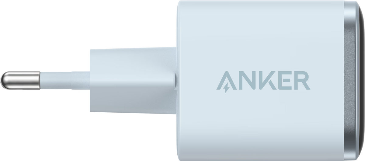 Anker Nano Display Wall Charger, 45W, 3A, 1 x USB-C, Blue A121DG31
