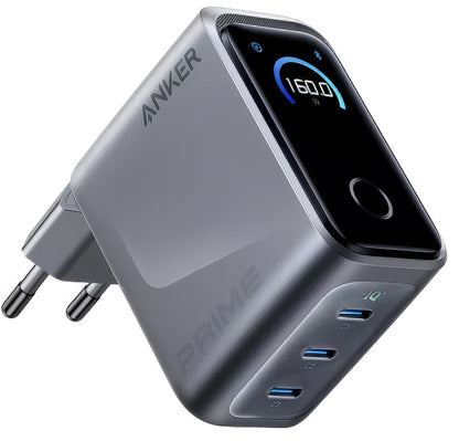 Anker Prime Network Charger, 160W, 5.36A, 3 x USB-C, Gray A2687341