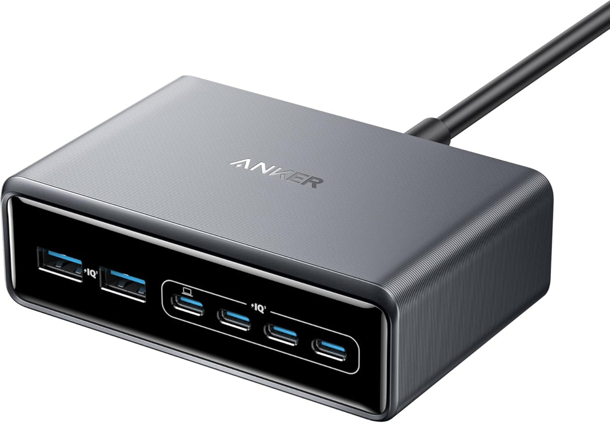 Φορτιστής Σταθμός Anker Prime, 200W, 3A, 2 x USB-A - 4 x USB-C, Μαύρο A2683341