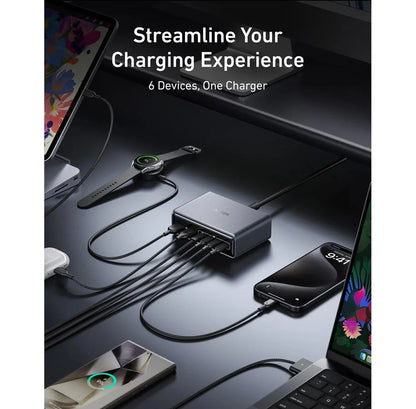 Φορτιστής Σταθμός Anker Prime, 200W, 3A, 2 x USB-A - 4 x USB-C, Μαύρο A2683341