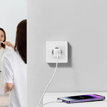 Φορτιστής Δικτύου Baseus, 20W, 3A, 1 x USB-C, Μωβ CCGN050105