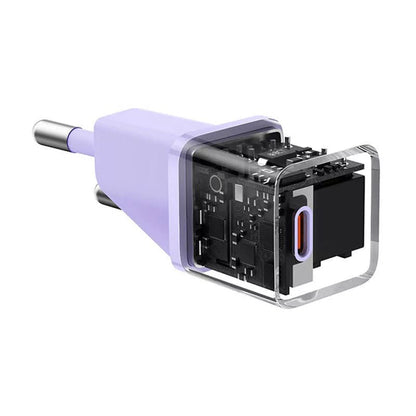 Φορτιστής Δικτύου Baseus, 20W, 3A, 1 x USB-C, Μωβ CCGN050105