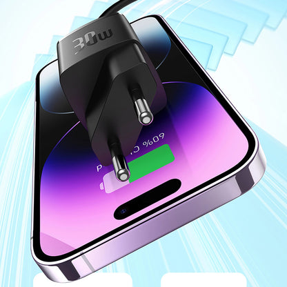 Φορτιστής Δικτύου Baseus Cube Pro, 30W, 3A, 1 x USB-C, Μαύρος CCXF000301