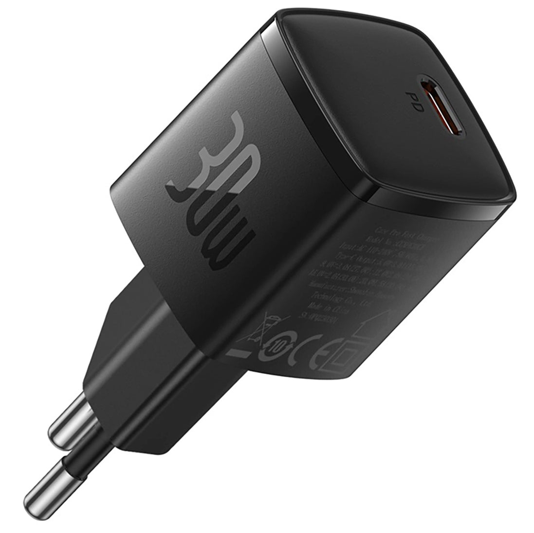 Φορτιστής Δικτύου Baseus Cube Pro, 30W, 3A, 1 x USB-C, Μαύρος CCXF000301