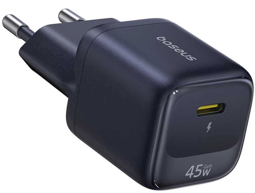 Φορτιστής Δικτύου Baseus EnerFill FN22, 45W, 3A, 1 x USB-C, Μαύρο E0123300
