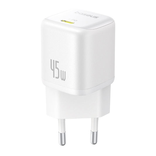 Φορτιστής Δικτύου Baseus PicoGo, 45W, 3A, 1 x USB-C, Λευκό P10176800213-00